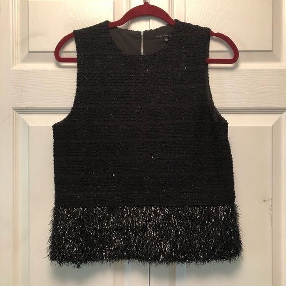 Endless Rose Black Textured Top - Picture 1 of 6